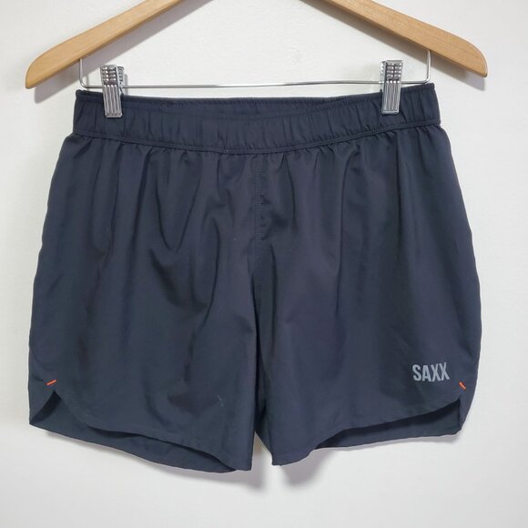 SAXX Hightail 2N1 Run Shorts 5” Running Ballpark Pouch Pro Black Men's Small - Picture 3 of 15